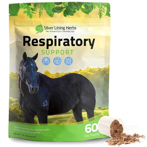 [BRSWIZ32BV6RWEY7] Respiratory Lung Support for Horses - 1 lb | Lung Support For Horses, Mullein, Echinacea & Garlic, Respiratory & Clear-Airway Support, NASC Certified, Made in USA
