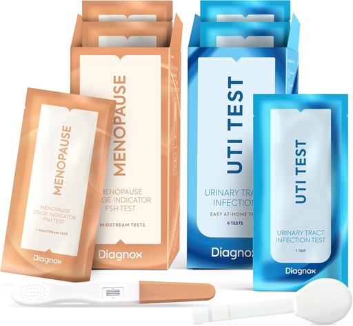 [BRSRAZAZCUPA4CDH] FSH Menopause Test Kit [5 Tests] and UTI Test Kit [6 Tests]