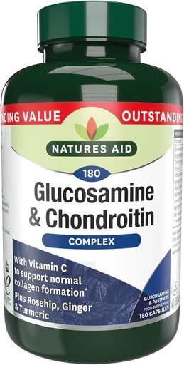 [BRSWIHQBCN7GEGTA] Glucosamine 500mg & Chondroitin 100mg Complex 180 Vcaps