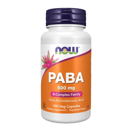 [BRSWKZAGCMPBUC3O] NOW Foods PABA 500mg 100 Capsules (Pack of 2)