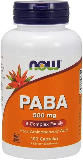 [BRSWKZAGCMPBUC3O] PABA 500mg 100 Capsules (Pack of 2)