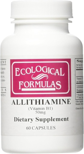 [BRSWIYTYO4GGIETK] Ekologické parametry Allithiamin Vitamin B1 50 Mg, bílý, 60 Počet
