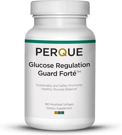 [BRSWIZYZDIGAIELG] Regulação de Glicose Perque Forte Guarda - 180 Softgels por Perque