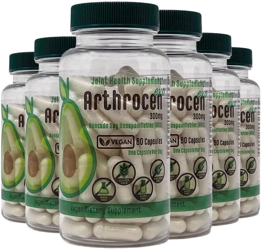 [BRSRMAANAEPWMF33] EVO Vegan Joint Health Supplement, 300Mg Avocado Soy Unsaponifiable, 60 день постачання, Один Капсул на день (12 місяці)
