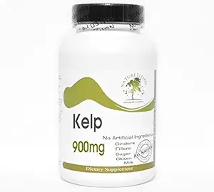 [BRSWKE37OEPA4DQ7] Kelp 900mg ~ 180 Capsules - No Additives ~ Naturetition Supplements