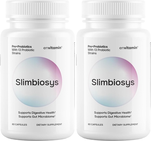 [BRSRAYYCCAMAGA3H] Slimbiosys Ultra Probiotic Capsule - Pre & Probiotics for Women & Men - Support Your Microbiome (2 Pack, Slimbiosys)