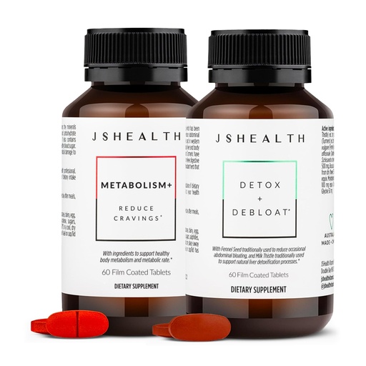 [BRSROAIDOIMB6D34] JSHealth Vitamins Bloating - Includes Detox + Debloat Liver Health Formula & Metabolism+ Natural Energy Support - Virtual Bundle