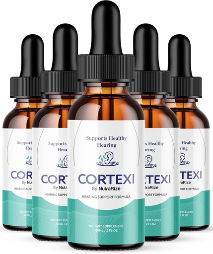 [BRSRAZT6BUMAOELD] (5 Pack) Cortexi Drops, Cortexi Hearing Support Drops - Advanced Formula for Ear Health, Cortexin Drops, Cortexi 24 תוסף Drops מקסימום כוח, Cortexi Reviews (150 משרתים)