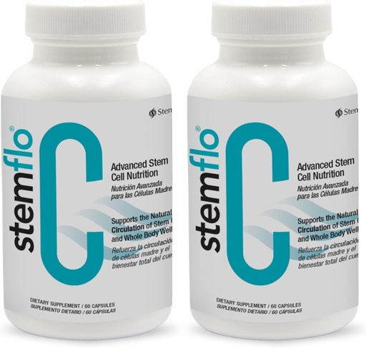 [BRSROHA2AAIR4YA6] Revitalize Your System with StemFlo® Advanced Formula 2 Pack - Trans-Resveratrol, Curcumin, and Super Antioxidants for Health, Longevity, and Vitality