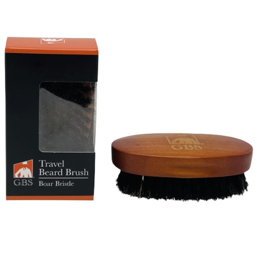 [BRSWYGQTAQNQMA3A] G.B.S Men's 100% Boar Bristle Wooden Handle Beard Brush