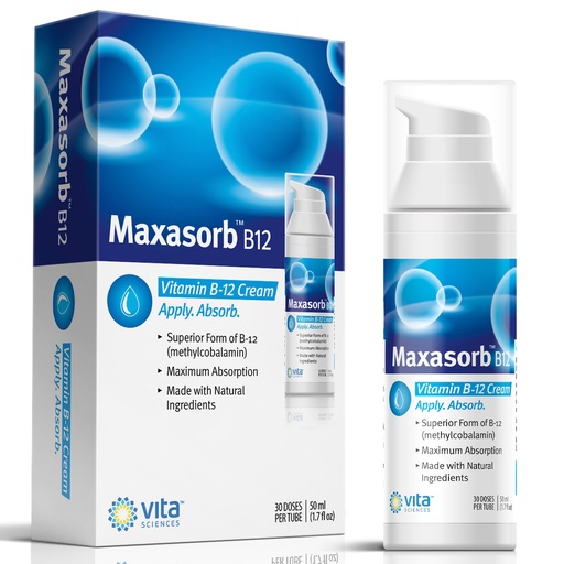 [BRSWIG33C4ARSGD2] Vita Sciences Vitamin B12 Cream Methyl B-12, Methylcobalamin B12 1000 mcg Energy, Health & Vibrant Skin, Powerful Topical B12 Skin Cream - Helps with Eczema & Psoriasis.Energy Like B12 Patch