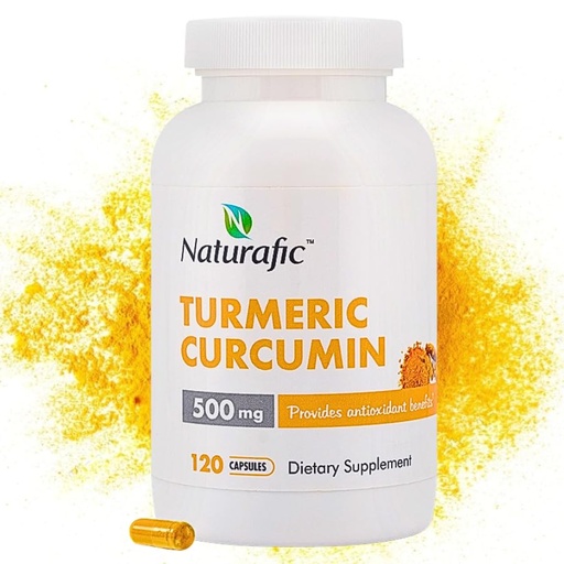 [BRSRAFQ3OYHWKFDO] Turmeric Curcumin with Piperine Capsules - 500mg per Capsule,120 Count - Supplement with Black Pepper for Enhanced Absorption Non-GMO, Gluten-Free