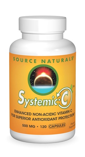 [BRSWIYYPCQIQAA3G] Source Naturals Systemic C, 500mg - 120 Capsules
