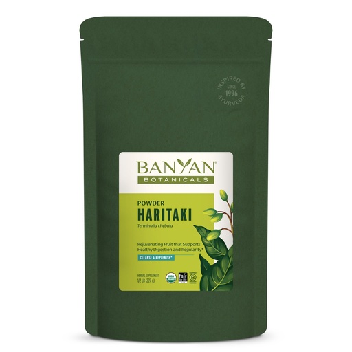 [BRSWIYYPAIOROG3A] Banyan Botanicals Haritaki Powder – Organic Terminalia Chebula – Ayurvedic Digestion Supplement that Supports Gentle Cleansing* – ½ lb. – Non-GMO Sustainably Sourced Certified Fair for Life Fair Trade