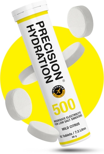 [BRSWGHT5OR7A2EL6] Hydration Hydration Electrolyte Comprimidos - Multi força Effervescent Hydration Comprimidos - Baixa Caloria, Gluten Free, Vegan / Vegetarian Friendly (1 tubo, 500mg / L - Tubo amarelo)