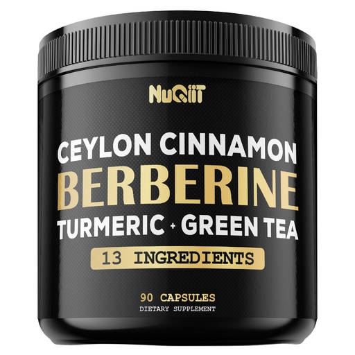 [BRSROEDYPIFAIEI7] Berberine Supplement. Added Turmeric Curcumin, Green Tea & More - Support Heart Health, Body Management & Immune System - 90 Capsules for 3 Month Supply