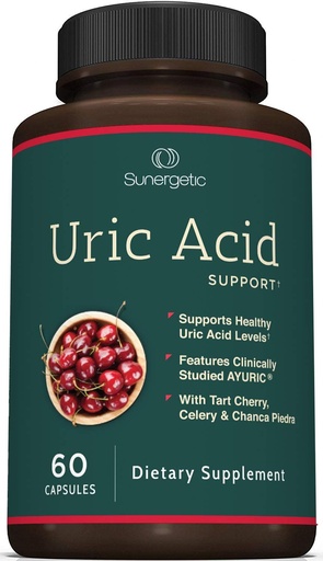 [BRSWECQ6PMHBGADF] Sunerpension Premium Uric Acid Support Supplement - Uric Acid Cleanse & Kidney Support - Tart Cherry, Chanca Piedra, Celery Extract & Turmeric - 60 kapszula