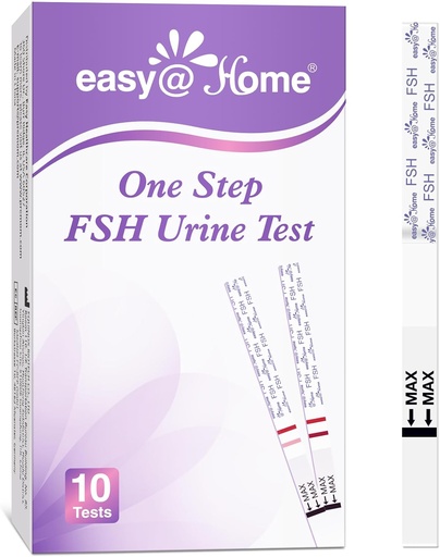 [BRSROFQKOR7GEC34] Easy@Home FSH Test Kit: 10 FSH Test Strips for Women – Track Hormone Levels and Support Fertility Planning at Home