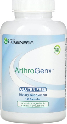 [BRSWKGY7CNYWOHDY] Nutra BioGenesis - ArthroGenx - Turmeric, Ginger and MSM to Help Support Joint Function and The Body's Normal Inflammatory Response - 150 Capsules