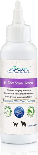 [BRSWGEL7B56RA2TP] Arava Natural Tear and Stain Remover for Dogs and Cats - Solución efectiva con 26 Minerales del Mar Muerto, Quita y Evita las Estanas Ojo y Saliva