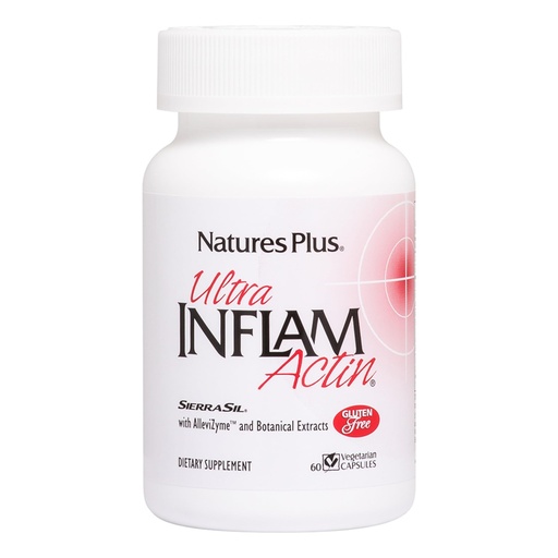 [BRSWIYQLAAJRAYI3] NaturesPlus Ultra InflamActin - 60 Capsules - Natural Anti-Inflammatory Supplement with Turmeric, Bromelain, MSM, Boswellia & Ginger - Joint Health Support - 30 Servings