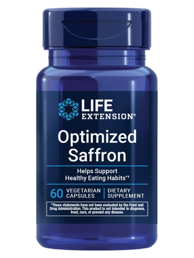 [BRSWIYI4AQNGADI5] Life Extension Optimized Saffron, Saffron Extract, Saffron Supplement That Helps You Fight The urge to Snack, Non-GMO, Gluten-Free, Vegetarian, 60 Vegetarian Capsules