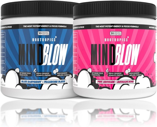 [BRSROGD2CRYQO3LB] Mind Blow - Nootropics Cocktail for Energy, Focus and Happiness for Students, Entrepreneurs, Hard Workers & Gamers (30 Servings)