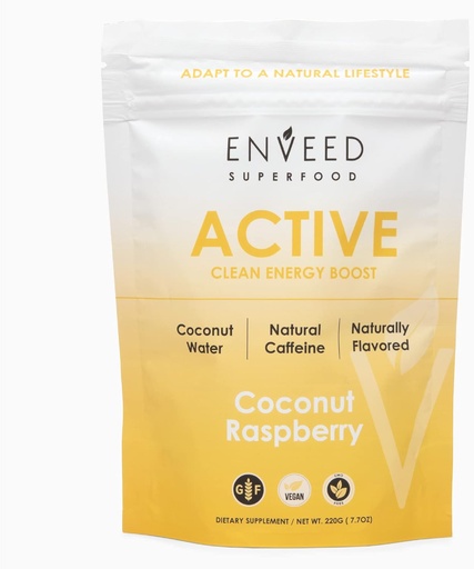 [BRSRM23QO4MW2FIZ] SUPERFOOD Active | Natural Caffeine and Adaptogen Pre Workout Powder — Yerba Mate, Green Coffee Beans & Himalayan Pink Salt | Sustained Energy Levels with No Jitters or Crash — 20 Servings