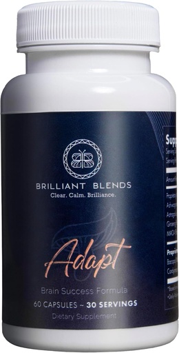 [BRSRMFA7OR4A4FAV] Adapt Adaptogen Supplement – Doctor-Formulated Blend to Improve Sleep, and Memory | Natural Adaptogen Formula with Clinically Sourced Ingredients | Vegan, Non-GMO | 30 Servings