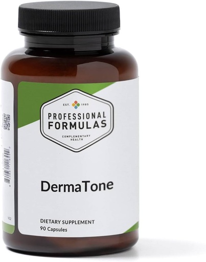 [BRSWIZQEAEOR6FIV] Professional Formulas DermaTone - Support for Liver & Lymphatic Health* with Bupleurum, Cleavers, Oregon Grape, Burdock, Nettle, & Red-Clover - Vegetarian, Gluten Free, Hypoallergenic, 90 Capsules