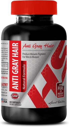 [BRSWKGDZAAPQMGDY] Folic Acid 1000 mcg - Anti Gray Hair Natural Formula - Improve Hair Health (1 Bottle)