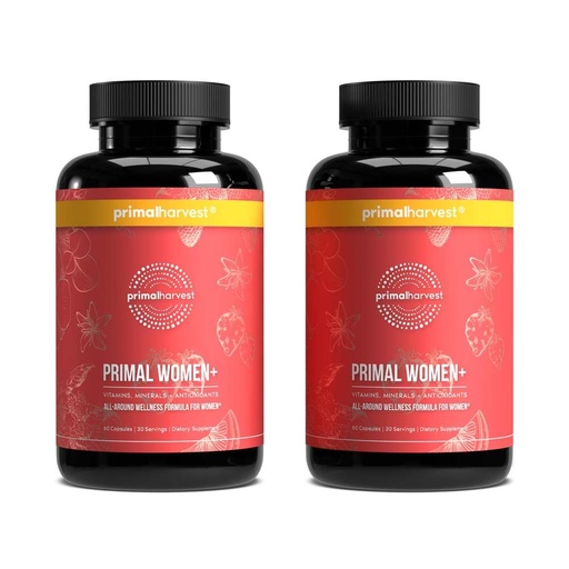 [BRSROAQQCEHRQC3D] Primal Harvest Women+ - Daily Supplement, Gluten & Dairy Free, for Women