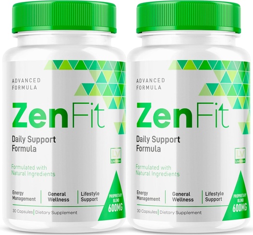 [BRSRAZYPAUFAMA3X] (2 Paket) Zenfit Kapsul, Tambahan Zenfit, Pil Zenfit, Suplemen Alam Zenfit, ZenFit, Zenfit Advanced Formula, 60 Capsules selama 2 Bulan