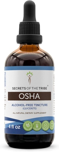 [BRSWKHD6CEGBWDY3] Secrets of the Tribe OSHA Alcohol-Free Liquid Extract, Responsibly farmed OSHA (Ligusticum porteri) Dried Root 4 FL OZ