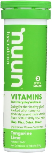 [BRSWGYITBACBQ2A6] Nuun Vitamins: Tangerine Lime Daily Hydration Supplement (3 Tubes of 12 Tabs)3