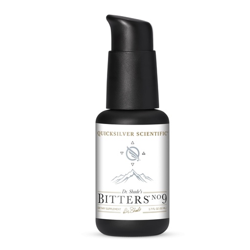 [BRSWKGYHCEMAGCLE] Quicksilver Scientific Dr. Shade's Bitters No. 9 - for Digestion - Fast Acting Liposomal Digestive Bitters with Milk Thistle, Burdock Root & Juniper Essential Oil - Digestive Support (50ml)
