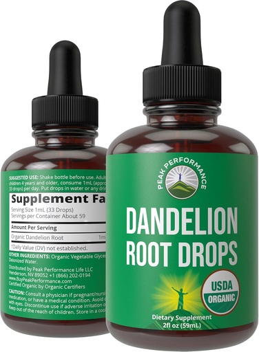 [BRSRMBAOCJ5BQ2TP] (原始内容存档于2018-09-26). Dandelion Root Extract. USDA 有机维冈草药液丁二酯对男女的补充,叶托尼对伊穆内,利弗,古特健康. 零糖, Gluten 免费补充剂, 不盖子