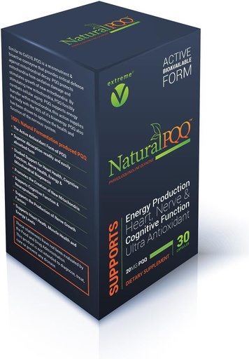 [BRSWECATOEFQM2DJ] NaturalPQQ - Cellular Energy for The Active Lifestyle - 20mg PQQ, Mitochondrial Biogenesis