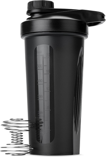 [BRSROAICAR5BMELO] Mr. Pen- Shaker Bottles for Protein Mixes with Twist Cap, 28 oz, Black Protein Shaker Bottle with Wire Whisk Ball, Shaker Cup, Mixer Bottle