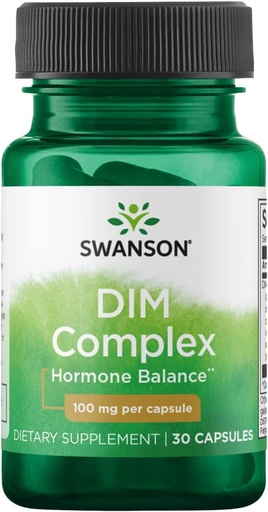 [BRSWIYT7PMBQK2L4] Swanson Dim Complex (Diindolylmethane) 100 Milligrams 30 Capsules (1 Pack)