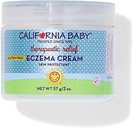 [BRSWKHQRBR7BKD3V] California Baby Eczema krem | Steroid-fri Eczema behandling | Colloidal havregryn + Aloe Vera | Soothing Eczema Lotion for barn + voksne | 57 g / 2 oz.