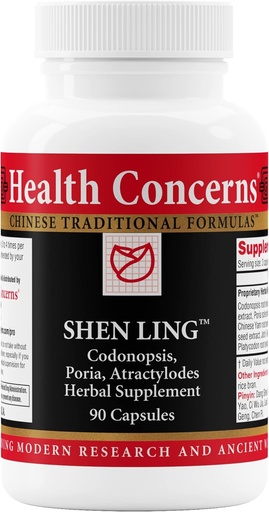 [BRSW2FL4OV5BSCQ7] Sundhed Bekymringer Shen Ling - fordøjelsesstøtte & Upset Mave Relief supplement - Bloating, Diarré & Loose Afføring Relief - Traditionel kinesisk medicin - Urteformel - 90 kapsler