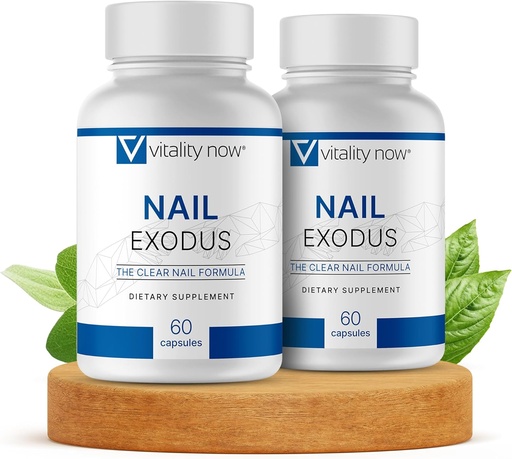 [BRSROBALAEBWMADF] Nail Exodus - Vitality Healthy Nails - Premium Formula for Healthier Feet - 60 Capsules - Pack of 2