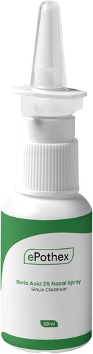 [BRSRMBILC54B6FI4] Boric Acid 2% Nasal Spray - Clears Airway Passages - Provides Support for Seasonal & Chronic Sinus Challenges - 30ml