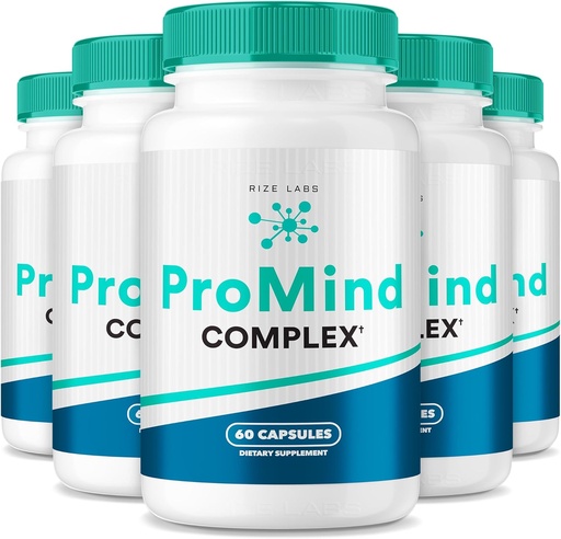 [BRSROGINOZ4AYFL5] rize labs ProMind Complex Supplement, Organic Memory Supporting Formula to Strengthen The Brain, Used to Boost Memory - Pack of 5(300 Capsules)