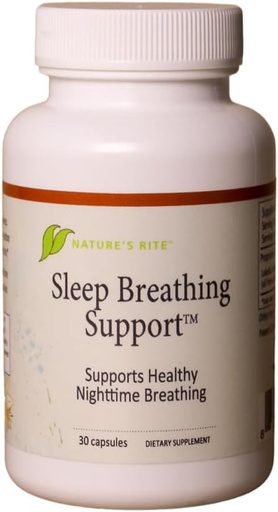 [BRSROGQKOF7GKCDB] Nature's Rite Sleep Breathing Support - Natural Assistance for Better Sleep, Improve Breathing Pattern, 30 Capsules, All-Natural Herbal Ingredients, Made in USA