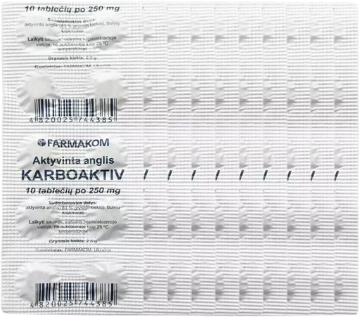 [BRSRAHYCDNYAMDY3] Activated Carbon Charcoal Tablets Digestion Food Supplement 5 Sheets X 10 Tablets