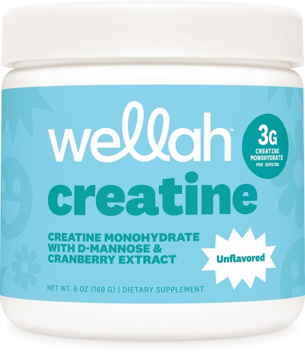 [BRSROBI7CR4B4CD5] Wellah Creatine for Women - Creatine Monohydrate with Dandelion & Cranberry Extract (50 Servings, Unflavored)